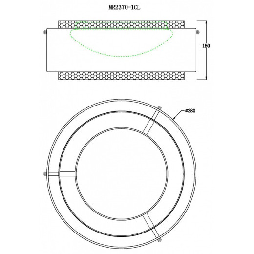 Накладной светильник MyFar Anders MR2370-1CL