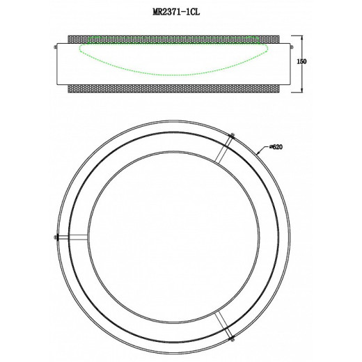 Накладной светильник MyFar Anders MR2371-1CL