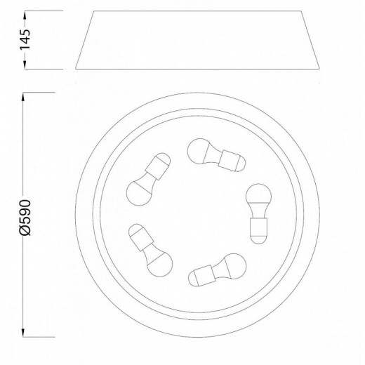 Накладной светильник Mantra Nordica 4966E