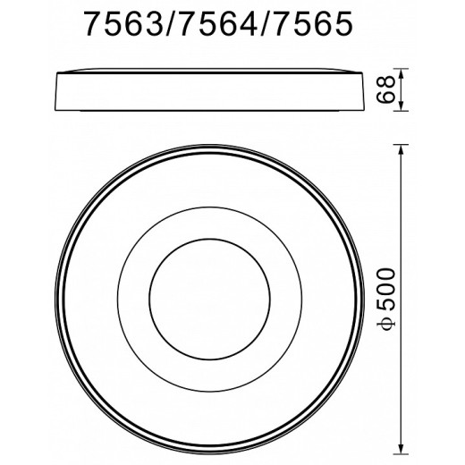 Накладной светильник Mantra Coin 7563