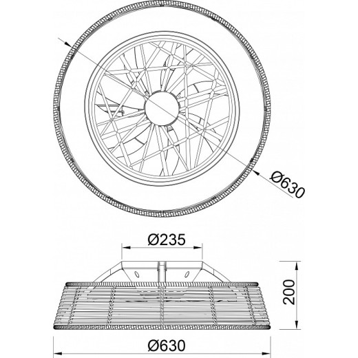 Светильник с вентилятором Mantra (люстры-вентиляторы) Indonesia 7810