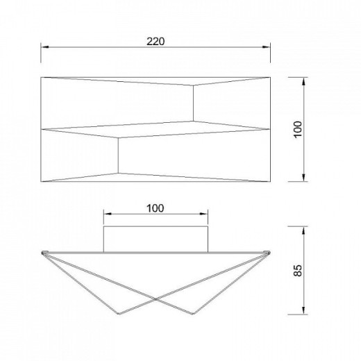 Накладной светильник Mantra Fuji 8156