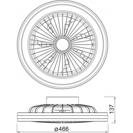 Светильник с вентилятором Mantra (люстры-вентиляторы) Gamer 8291