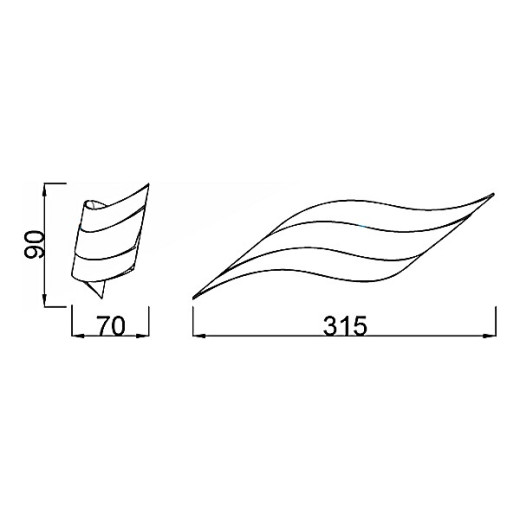 Накладной светильник Mantra Tahiti C0089