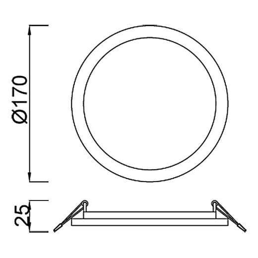 Встраиваемый светильник Mantra Saona C0182