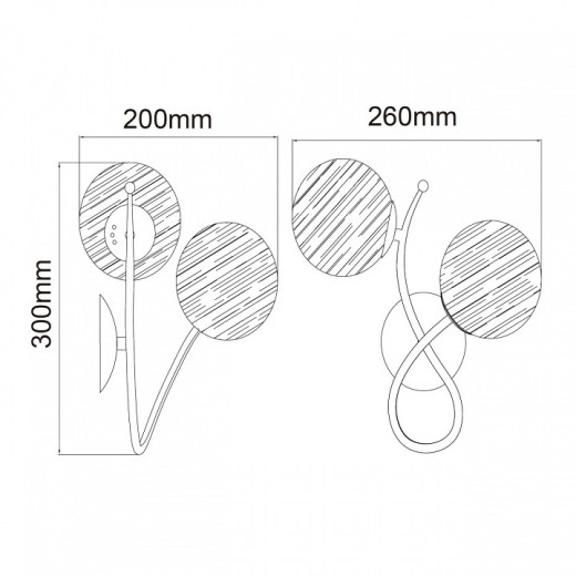 Бра MW-Light Оливия 5 306023502