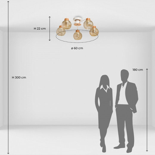 Люстра на штанге De City Альфа 16 324018505