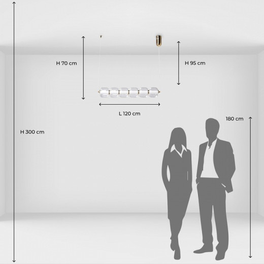 Подвесной светильник De City Мадлен 65 424018501
