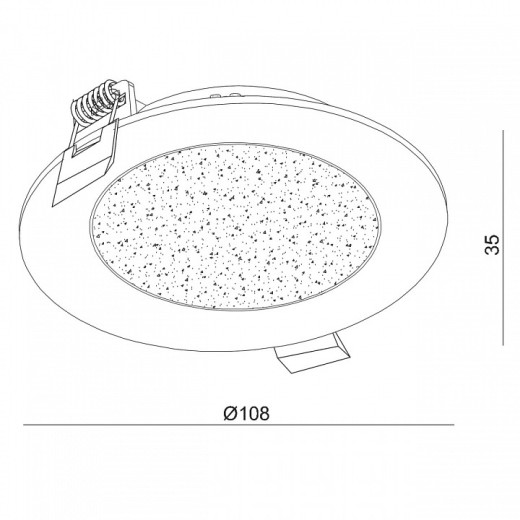 Встраиваемый светильник DeMarkt Стаут 7 702012201