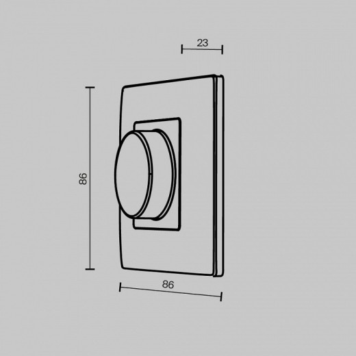 Панель-диммер сенсорный накладной Maytoni UNION 711012
