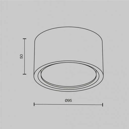 Накладной светильник Maytoni Conik gyps C001CL-GX53-W