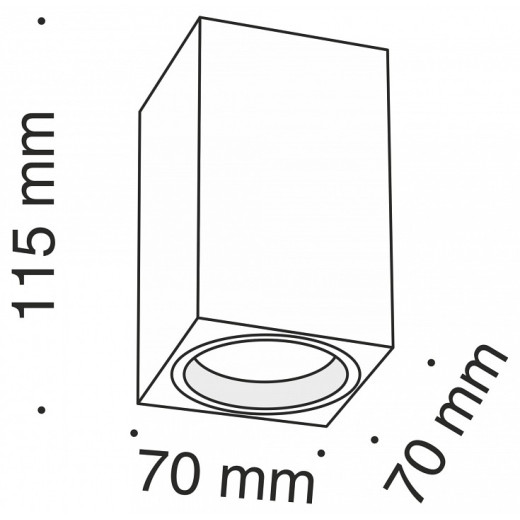 Накладной светильник Maytoni Focus C011CL-01W