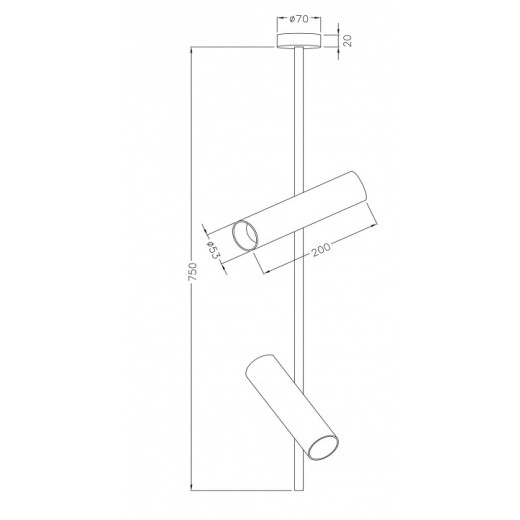 Светильник на штанге Maytoni Elti C021CL-02B
