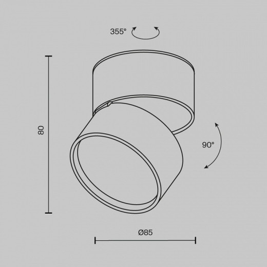 Накладной светильник Maytoni Onda C024CL-12W2.7K-W-1