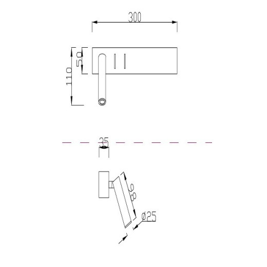 Бра Maytoni Comodo C031WL-L8B3K