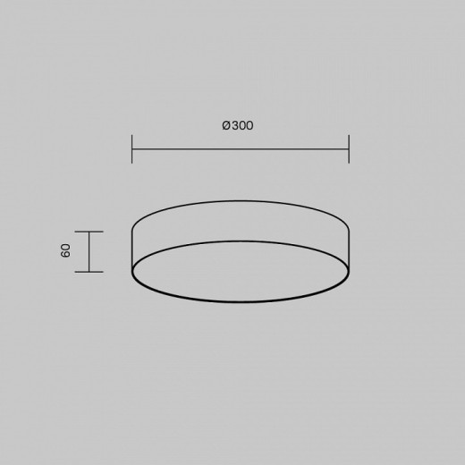 Накладной светильник Maytoni Zon C032CL-36W4K-RD-B