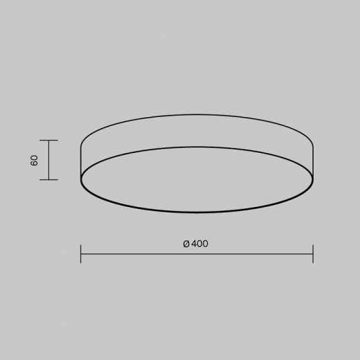 Накладной светильник Maytoni Zon C032CL-45W2.7K-RD-B