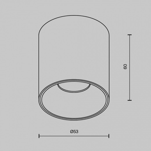 Накладной светильник Maytoni Alfa LED C064CL-5W2.7K-RD-B