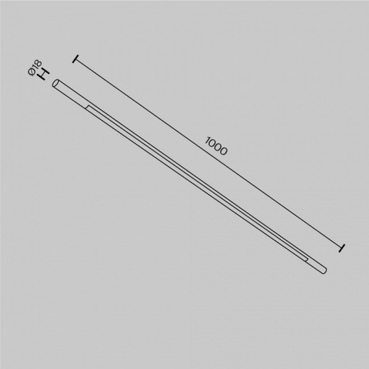 Модульный светильник Maytoni Basis C100CL-L1000-24W3-6K-B