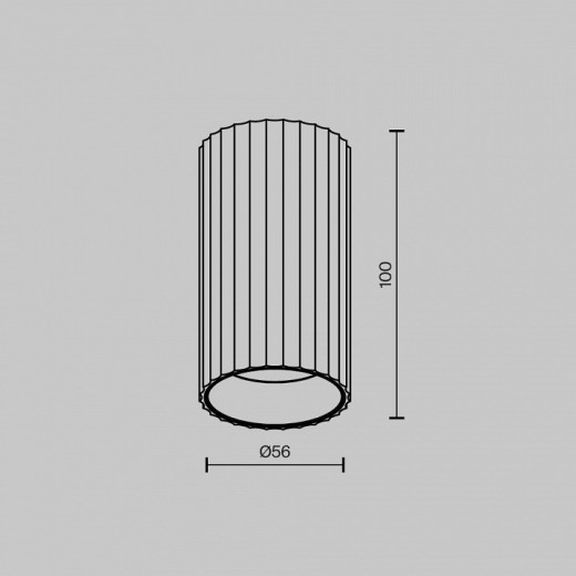 Накладной светильник Maytoni Calipso C106CL-01-GU10-BS