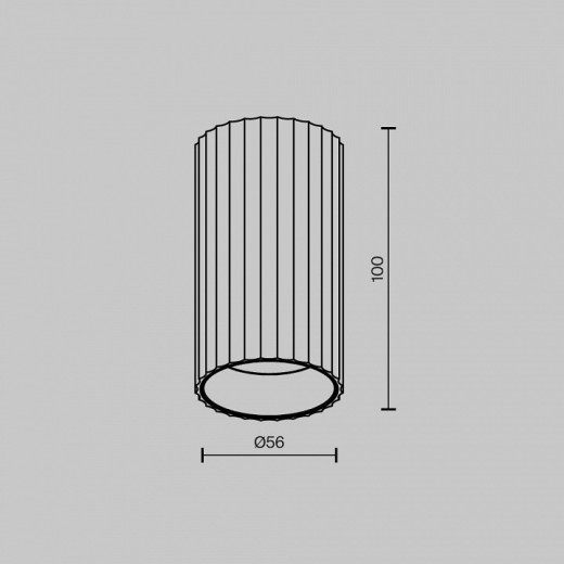 Накладной светильник Maytoni Calipso C106CL-01-GU10-W