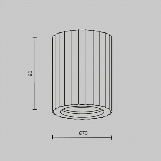 Накладной светильник Maytoni Conik gyps C121CL-GU10-W