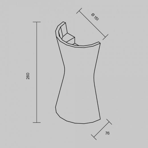 Накладной светильник Maytoni Parma C123WL-GU10-02-W