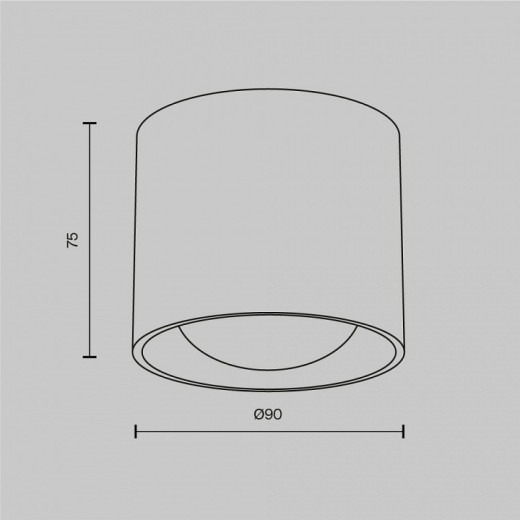 Накладной светильник Maytoni Lens C217CL-15W3K-W
