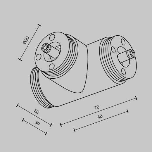 Соединитель T-образный для треков Maytoni  CA015TC-B