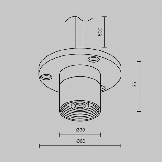 Токопровод концевой Maytoni  CA023BI-P-B