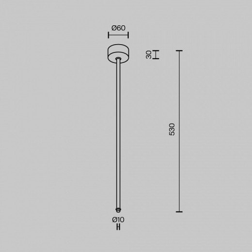 Основание на штанге Maytoni  CA030C-SL-L500-B