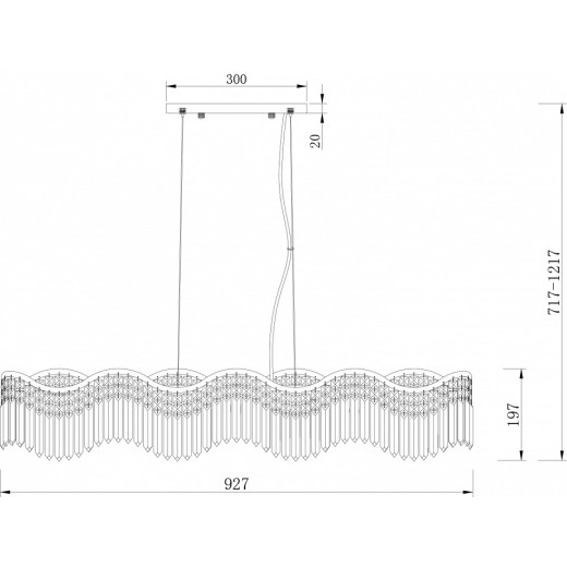 Подвесная люстра Maytoni Gracia DIA201PL-06G1
