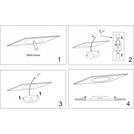 Встраиваемый светильник Maytoni Stockton DL017-6-L18W3-4-6K
