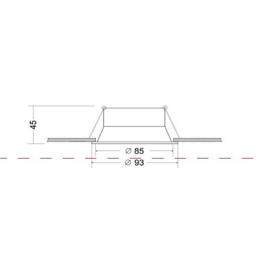 Встраиваемый светильник Maytoni Dot DL028-2-01B