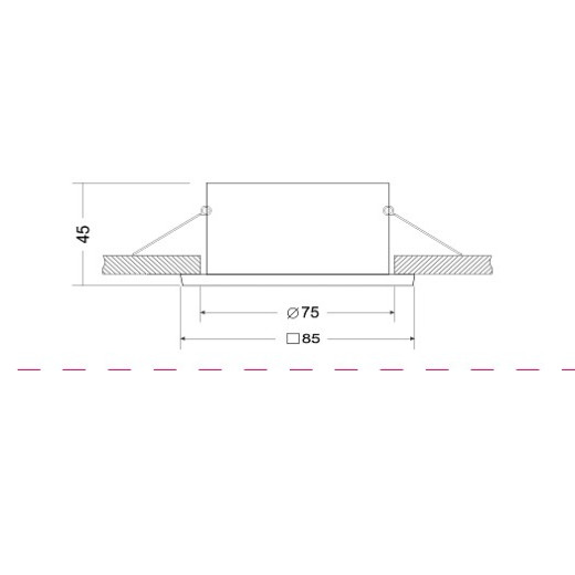 Встраиваемый светильник Maytoni Zoom DL033-2-01B