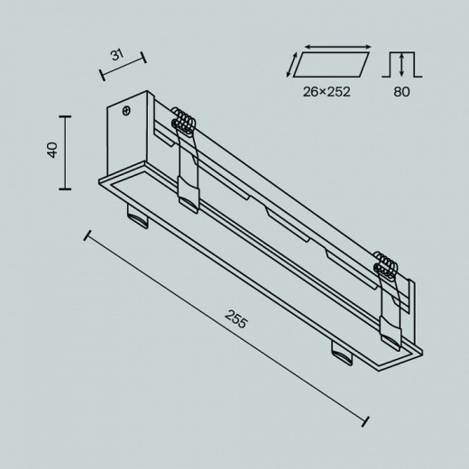 Встраиваемый светильник Maytoni Basis DL066-20W3-6K-W