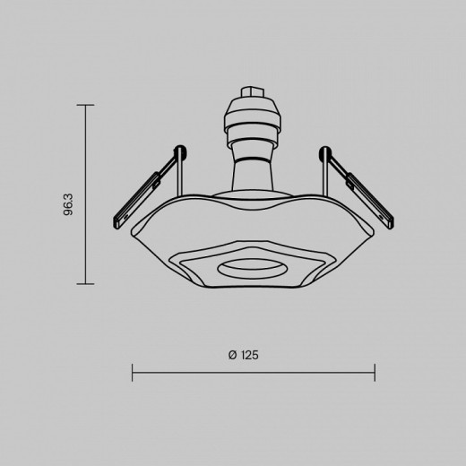 Встраиваемый светильник Maytoni Gyps DL284-1-01-W