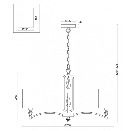 Подвесная люстра Freya Riverside FR1007PL-07N