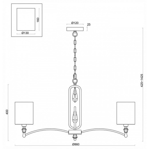 Подвесная люстра Freya Riverside FR1007PL-08N