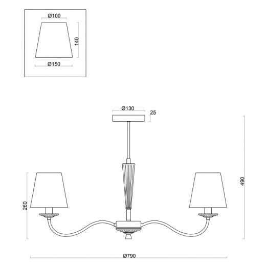 Подвесная люстра Freya Osborn FR2027PL-07N