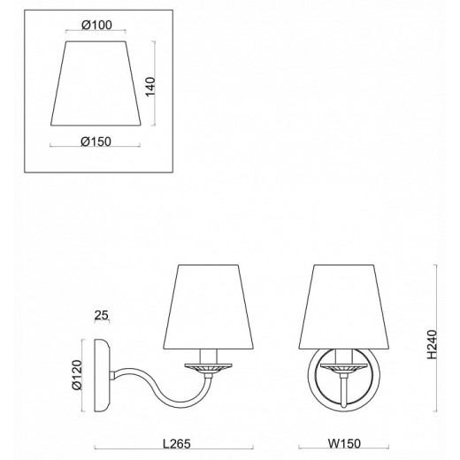 Бра Freya Osborn FR2027WL-01N