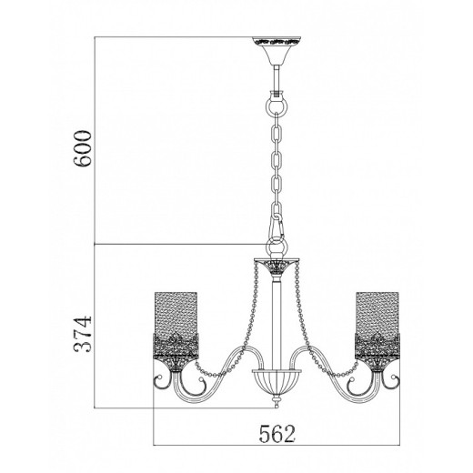 Подвесная люстра Freya Sherborne FR2563-PL-05-BZ