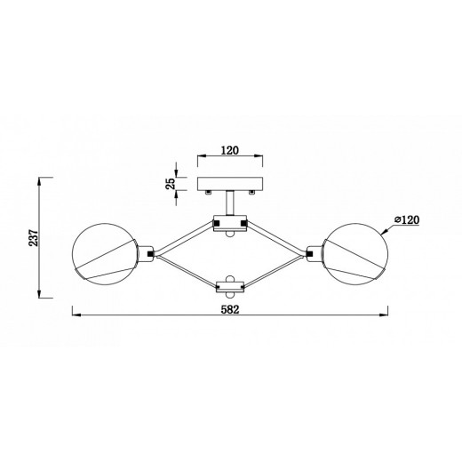 Накладной светильник Freya Silvia FR5009CL-05CH