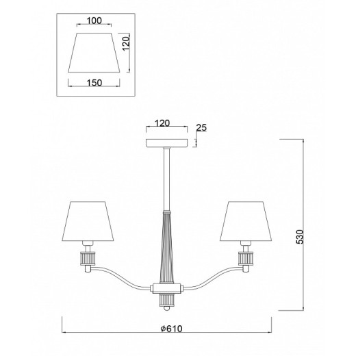 Люстра на штанге Freya Clarissa FR5020PL-05CH