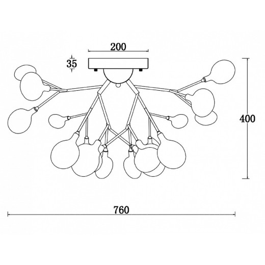 Потолочная люстра Freya Florencia FR5049CL-27B