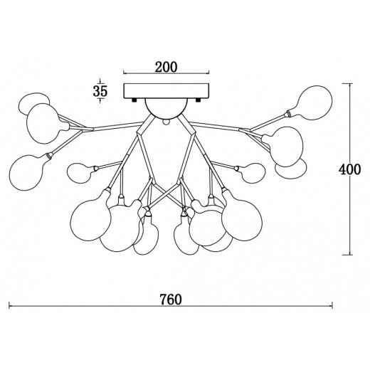 Потолочная люстра Freya Florencia FR5049CL-27W2