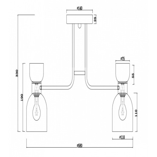 Потолочная люстра Freya Isla FR5094PL-05G