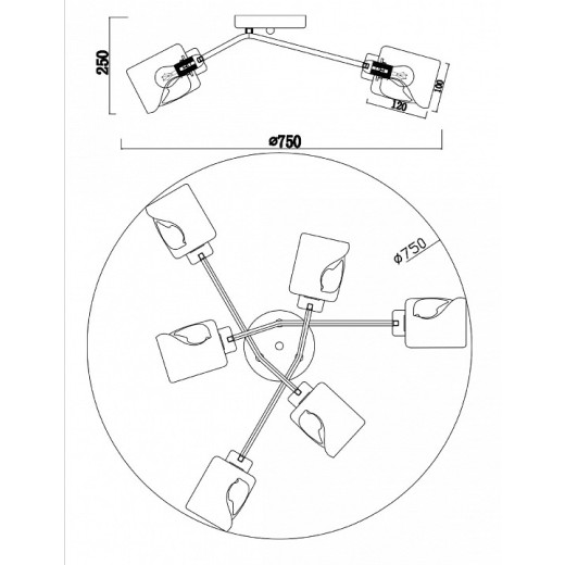 Потолочная люстра Freya Isabella FR5095CL-06G