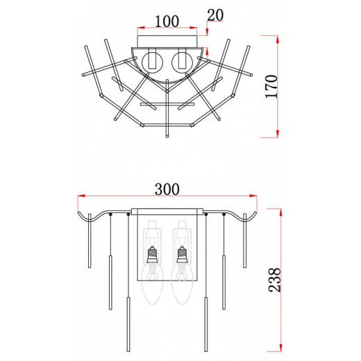 Бра Freya Porto FR5104WL-02BS