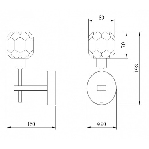 Бра Freya Grace FR5114WL-01BZ